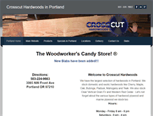 Tablet Screenshot of crosscutportland.com